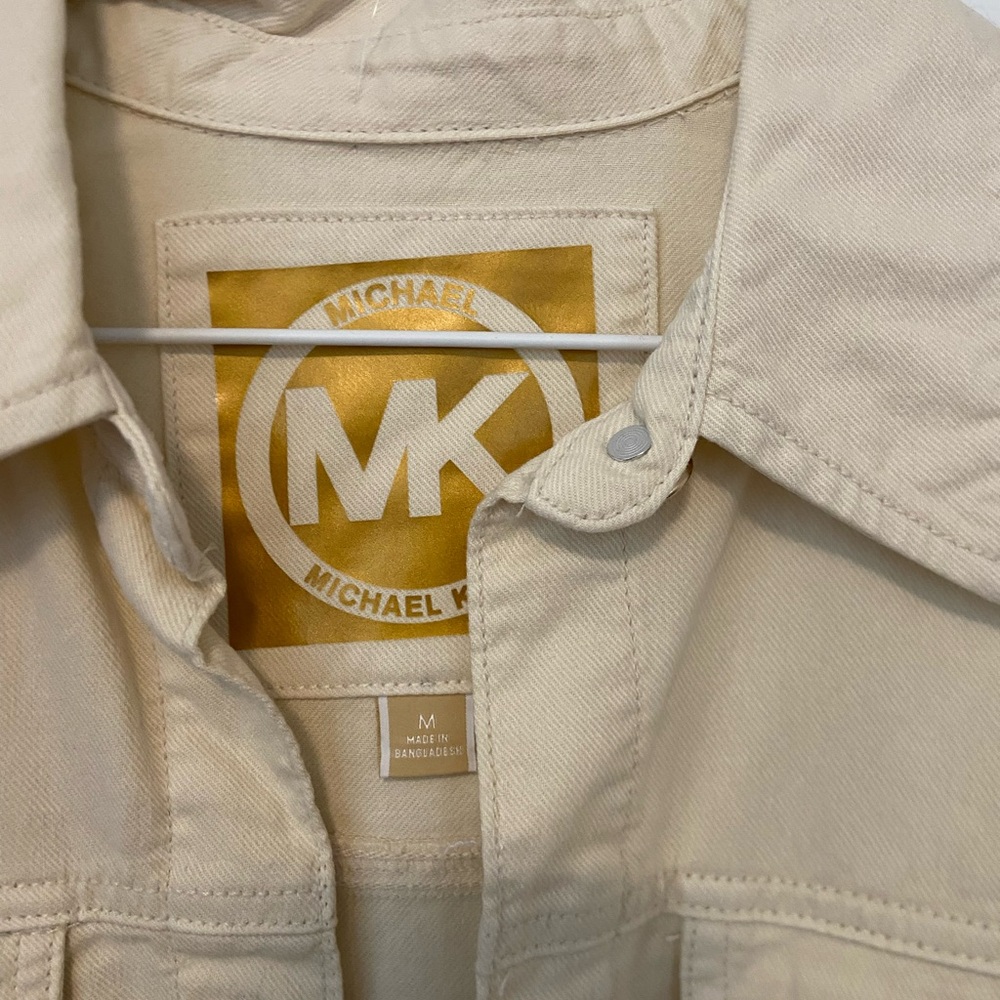 Michael Kors Beige Jacket with Gold Logo